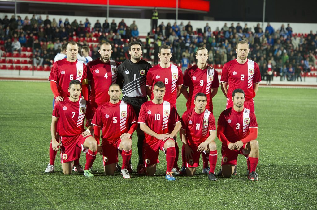 Gobraltar national team 2014 (By InfoGibraltar - Flickr)