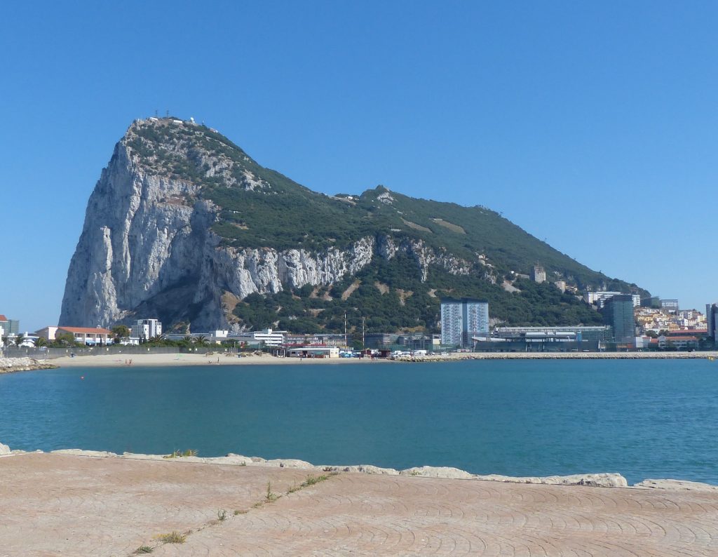 'The Rock' dominating Gibraltar's skyline 