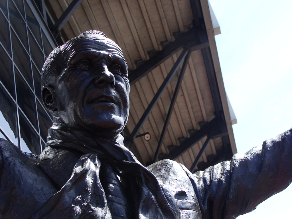 Bill Shankly statue at Anfield by Ben Sutherland via Flickr